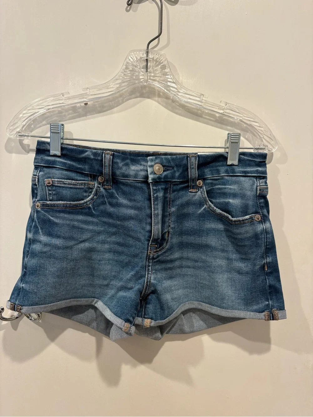 Curvy Women's Denim Shorts - Blue
